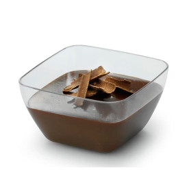 Tasting Plastic Bowl PS Clear 5x5x3 cm 75ml (20 Units)