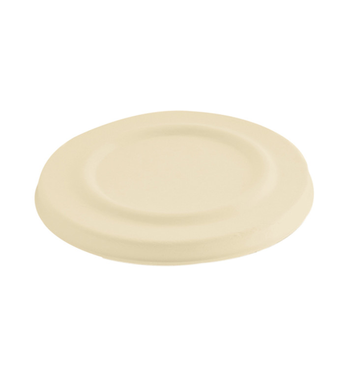 Sucarcane Lid Container 425ml Natural Ø9,5cm (600 Units)