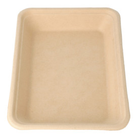 Sugarcane Tray Natural 19,6x14,7x2,7cm (50 Units) 