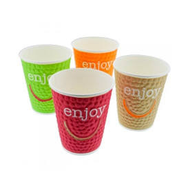 Paper Cup "Enjoy" 9 Oz/270ml Ø8,0cm (30 Units)