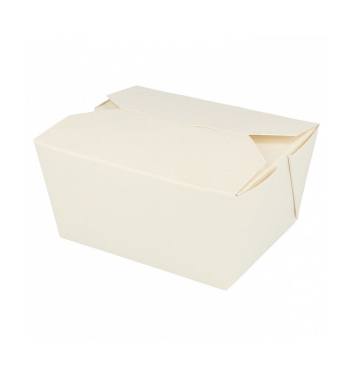 Paper Take-out Container "American" White 11,3x9x6,4cm 780ml (450 Units) 