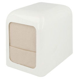 Napkin Plastic Dispenser "Miniservis" White 15x10x12,5cm  (1 Unit)