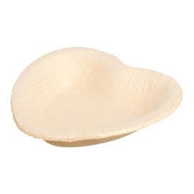 Palm Leaf Plate Heart Shape 10x10x1,5cm (25 Units) 