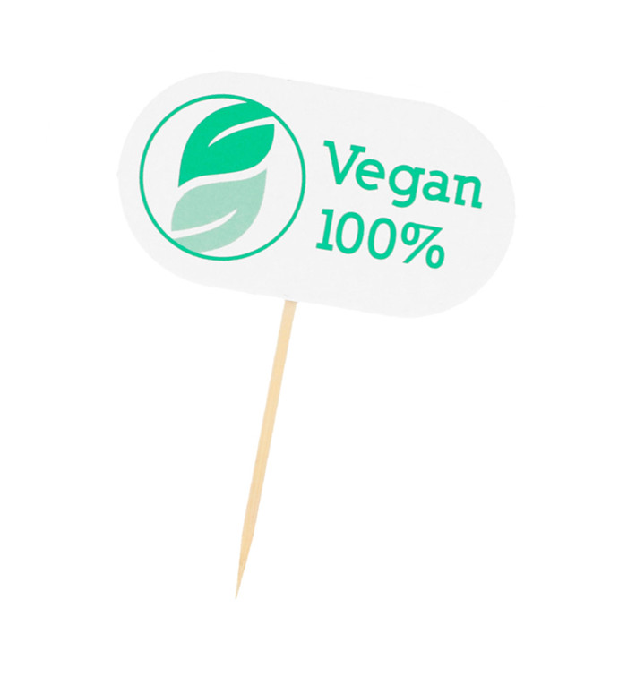 Vegan Food Marker 8 cm (100 Units)  