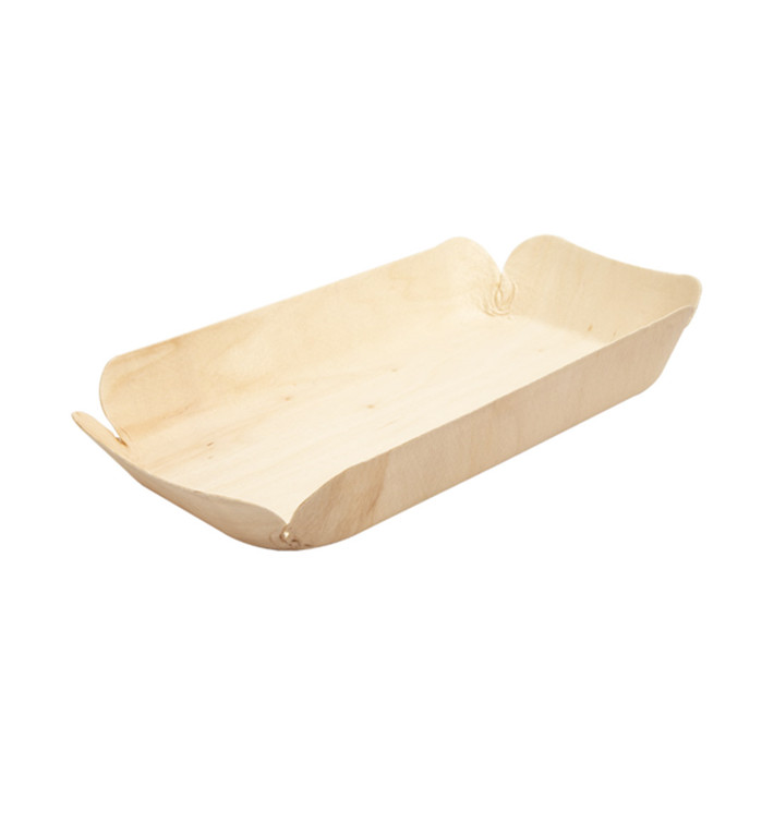 Wood Backing Tray Rectangular 23x11,5x3,4 cm (50 Units) 