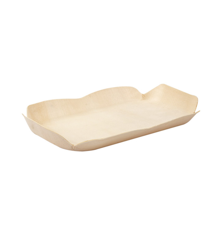 Wood Backing Tray Rectangular 16,5x11x2 cm (200 Units)