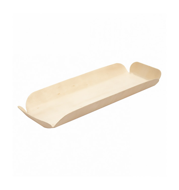 Wood Backing Tray Rectangular 22,5x11x3 cm (200 Units)