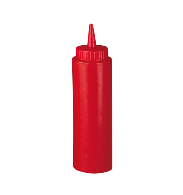 Squeezy Sauce Dispenser Plastic Red 240ml (6 Units) 