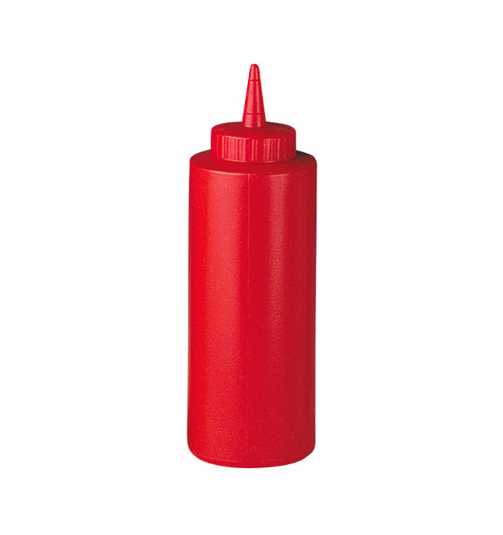 Squeezy Sauce Dispenser Plastic Red 240ml (72 Units)