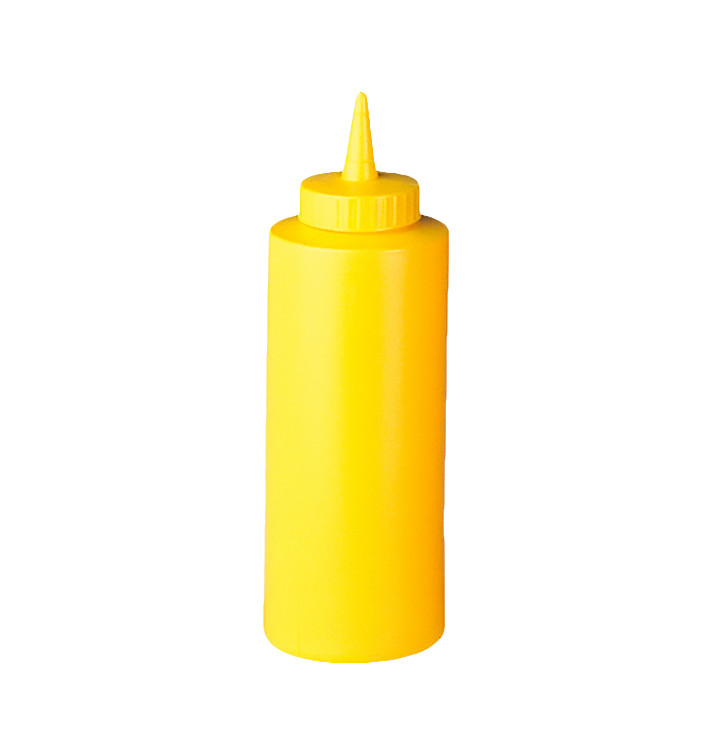 Squeezy Sauce Dispenser Plastic Yellow 360ml (72 Units)