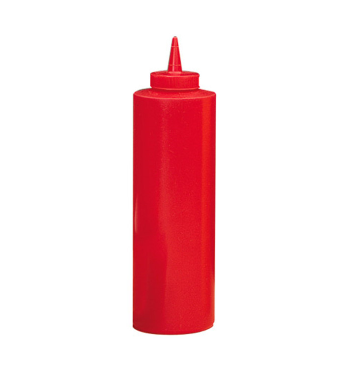 Squeezy Sauce Dispenser Plastic Red 720ml (6 Units) 