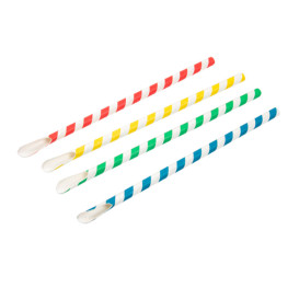 Paper Straw Straight Spoon Assorted Ø0,8cm 21cm (5000 Units)