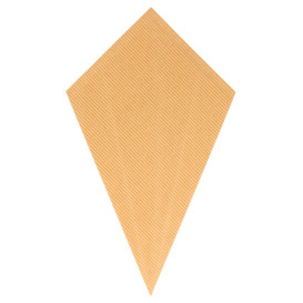 Paper Carrugated Dipping Cone Kraft 27cm 250g (600 Units)