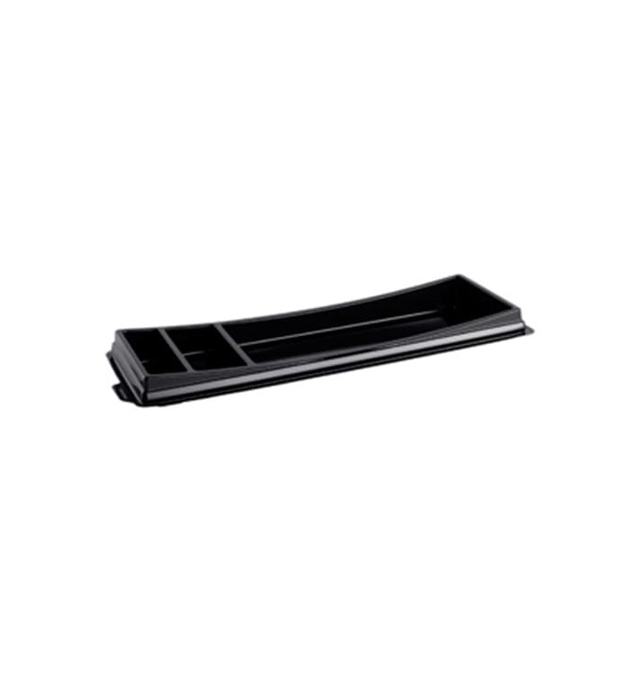 Plastic Sushi Container PET Black 26,3x9,1cm 