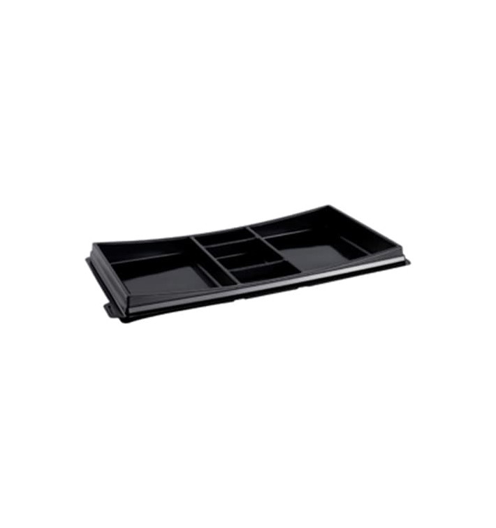 Plastic Sushi Container PET Black 27,3x15,1cm 