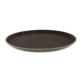 Plastic Tray Round Non-Slip Brown Ø35,5cm (1 Unit) 