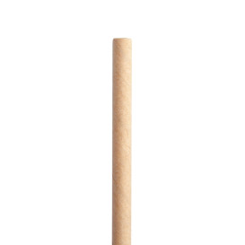 Paper Straw Straight Kraft Ø6mm 14cm (250 Units) 