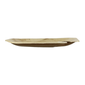 Palm Leaf Plate with Glass Holder 21x21x1,5cm (25 Units) 