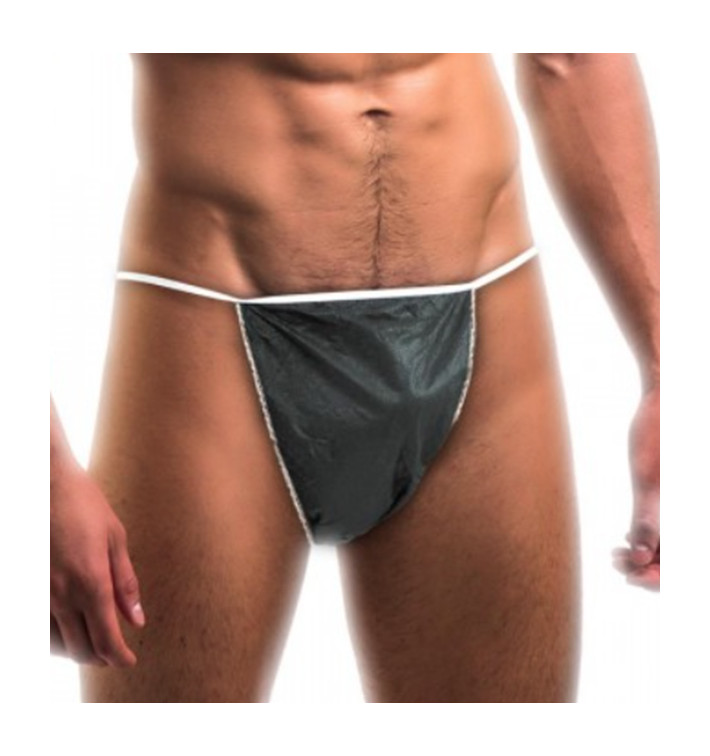 Disposable Tanga TST PP Gentlemen Black (1000 Units)