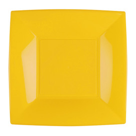 Plastic Plate Flat Mango "Nice" PP 23 cm (300 Units)