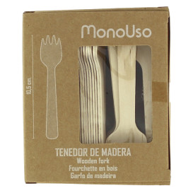 Wooden Mini Fork Eco 10,5cm (1.000 Units)