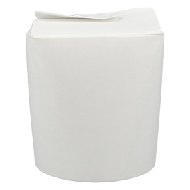 Paper Take-Out Container 100% ECO White 16Oz/480ml (500 Units)