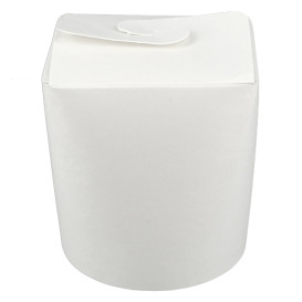 Paper Take-Out Container 100% ECO White 16Oz/480ml (500 Units)