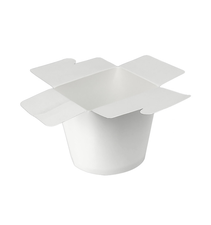 Paper Take-Out Container 100% ECO White 26Oz/780ml (500 Units)