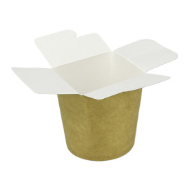 Paper Take-Out Container 100% ECO Kraft 16Oz/480ml (500 Units)