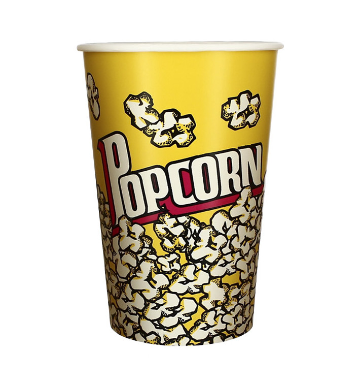 Paper Popcorn Box 1380ml 12,4x9x17cm (500 Units)