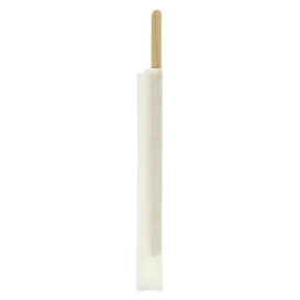 Wooden Coffee Stirrer Wrapped 11cm (500 Units) 