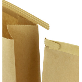 Paper Bag without Handle Kraft and Window 9+6x26cm (1000 Uds)