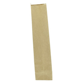 Paper Bag without Handle Kraft and Window 9+6x26cm (50 Uds)