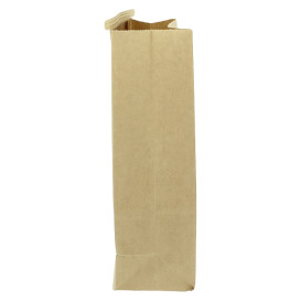 Paper Bag without Handle Kraft and Window 15+7x23cm (1000 Uds)