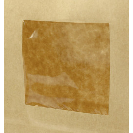 Paper Bag without Handle Kraft and Window 15+7x23cm (1000 Uds)