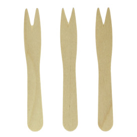 Wooden Food Pick Snaks Natural 8,5cm (1000 Units)