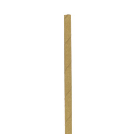 Paper Straw Straight Kraft Ø0,6cm 21cm (3.000 Units)