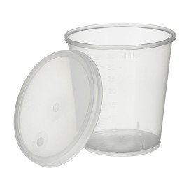 Plastic Lid PP Clear Ø4,5cm for Graduated Cup PP Clear (250 Units)