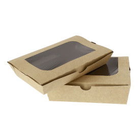 Paper Take-out Container "Premium" 21x13x3,5cm 730ml (25 Units)