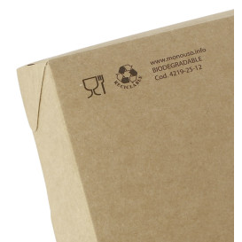 Paper Take-out Container "Premium" 21x13x3,5cm 730ml (25 Units)