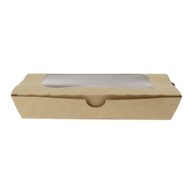 Paper Take-out Container "Premium" 21x13x3,5cm 730ml (25 Units)