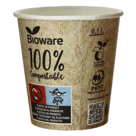 Paper Cup PLA "BioWare" Eco-Friendly 4 Oz/120ml Ø6,2cm (2000 Units)