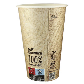 Paper Cup PLA "BioWare" 12 Oz/384ml Ø8,0cm (55 Units)