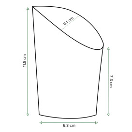 Paper Container Kraft Effect Anti-Grease Medium Cup (1320 Units)