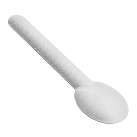 Sugarcane Spoon White 16cm (50 Units)