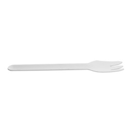 Sugarcane Fork White 16cm (50 Units)