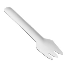 Sugarcane Fork White 16cm (50 Units)