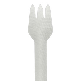 Sugarcane Fork White 16cm (50 Units)