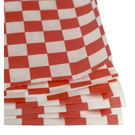 Paper Food Wrap Grease-Proof Red 28x33cm (4000 Units)