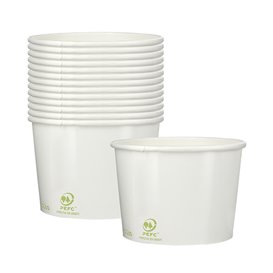 Paper Ice Cream Container Eco-Friendly 260ml (55 Units)